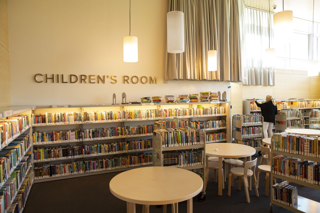 The children's section.